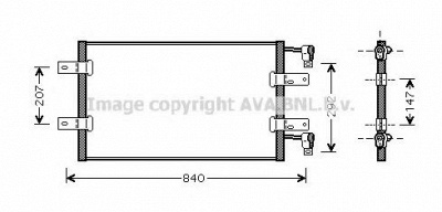 AVA QUALITY COOLING rta5314 -  Конденсатор, кондиционер